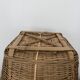 Basket, vintage bamboo laundry basket, toy basket, storage basket