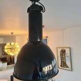 Czechoslovakian black industrial lamp from the 40s/50s called Bauhausde