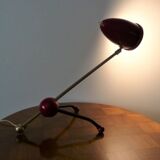 Lampe de table laiton et bakélite Otto Kolb années 50