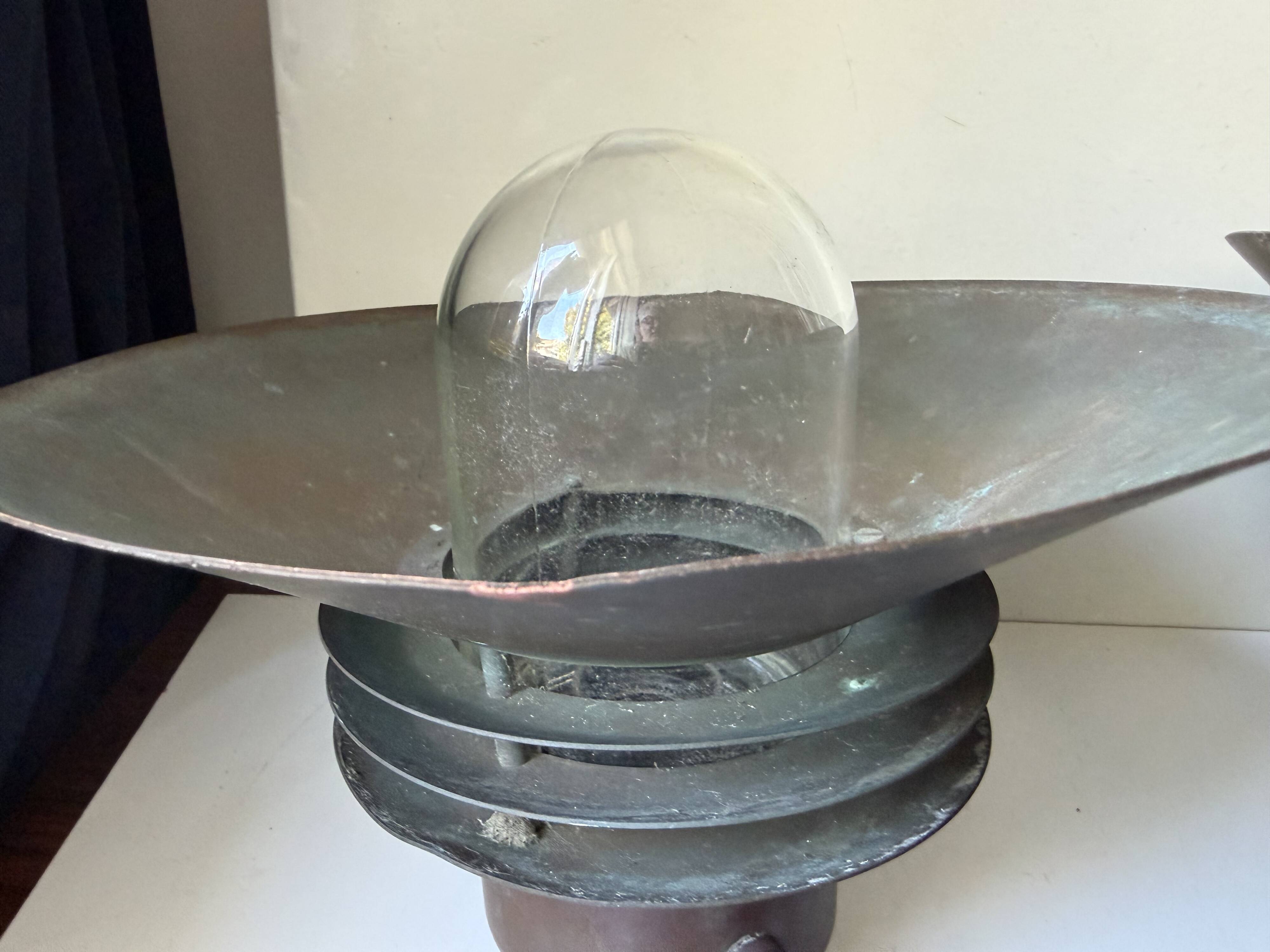 Pair of Danish Vintage Copper Wall Lamps