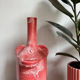 Large pink ceramic vase