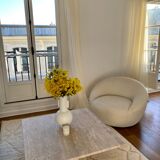 Natural travertine square Kalia coffee table 90x90