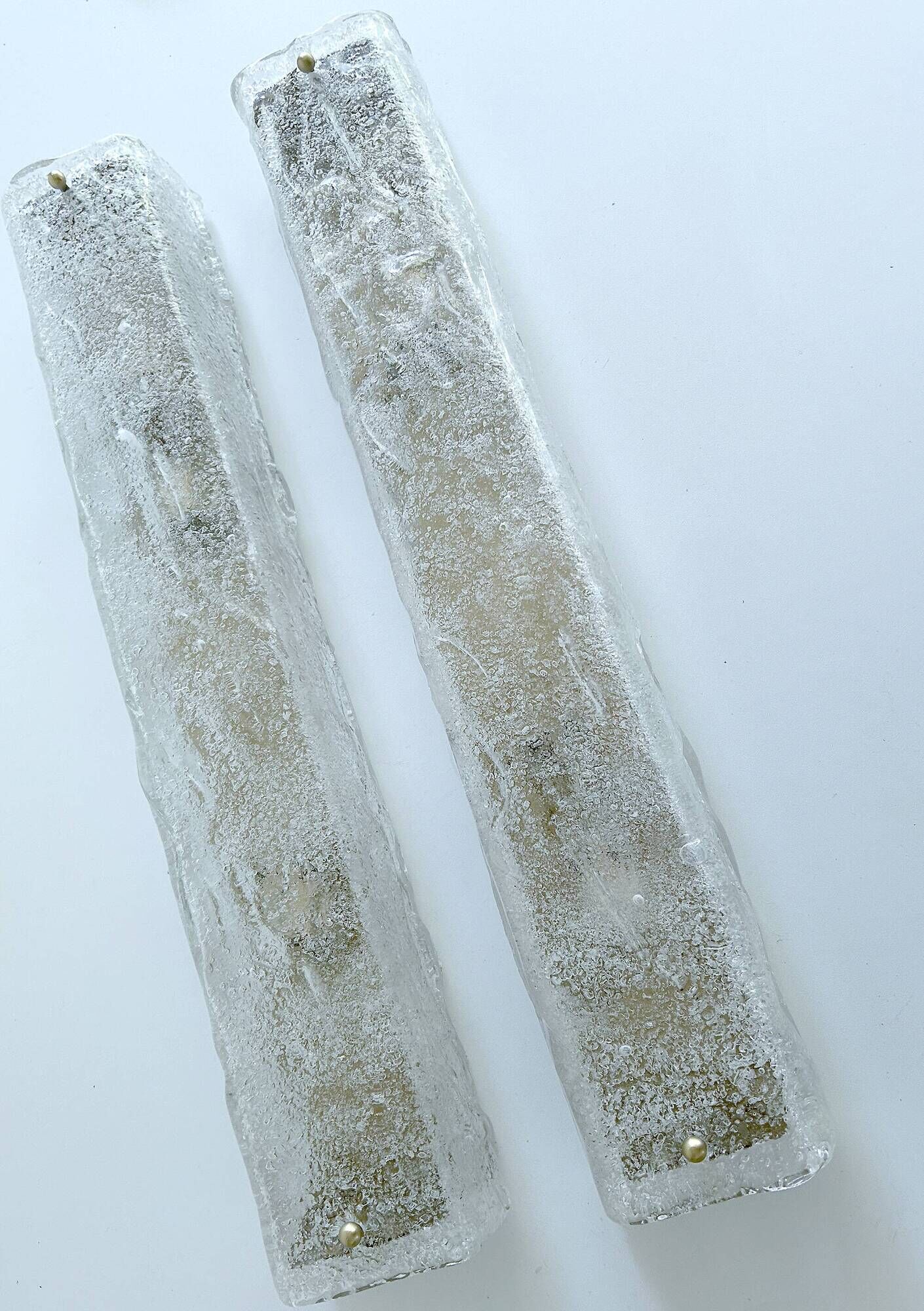 Pair Very Large Murano Glass Wall Lights