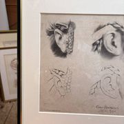 Print Engraving Elementary Course Female Ear Delarue Lemercier