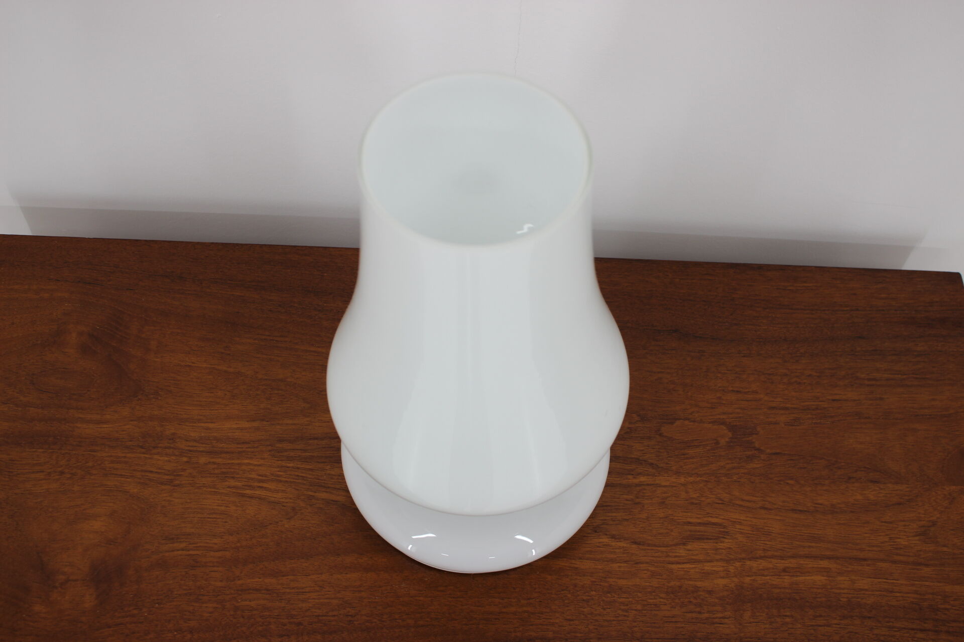 White opaline glass lamp by Stefan Tabery, 1970