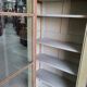 Magnificent pair of green painted fir bookcase display cabinet early 20th century