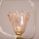 Charming Pink and Trasparent Murano Glass Chandelier by Barovier e Toso