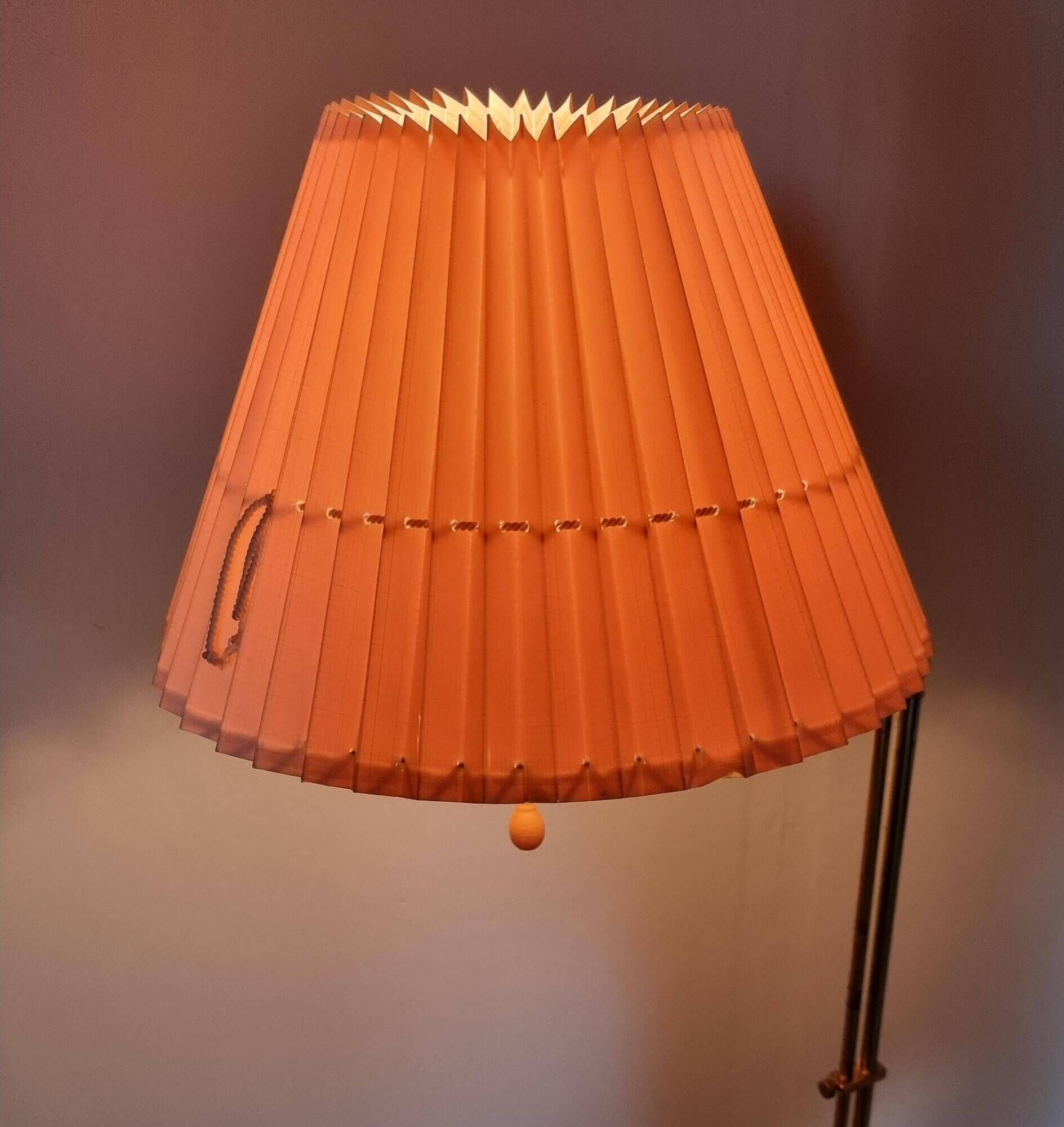 Bergboms, adjustable floor lamp G-132 in brass, Scandinavian / Midcentury Modern