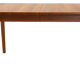 Vintage mid century modern KS Denmark rectangular teak extendable dining table 'Marbjerg'