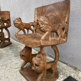 Wooden African lounge