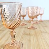 6 Rosaline 70's port glasses