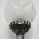 Pair of wall lamps torch glass flame and metal early XXth