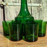 Vintage glass and carafe service