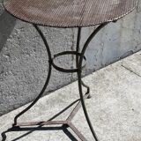Wrought iron pedestal table