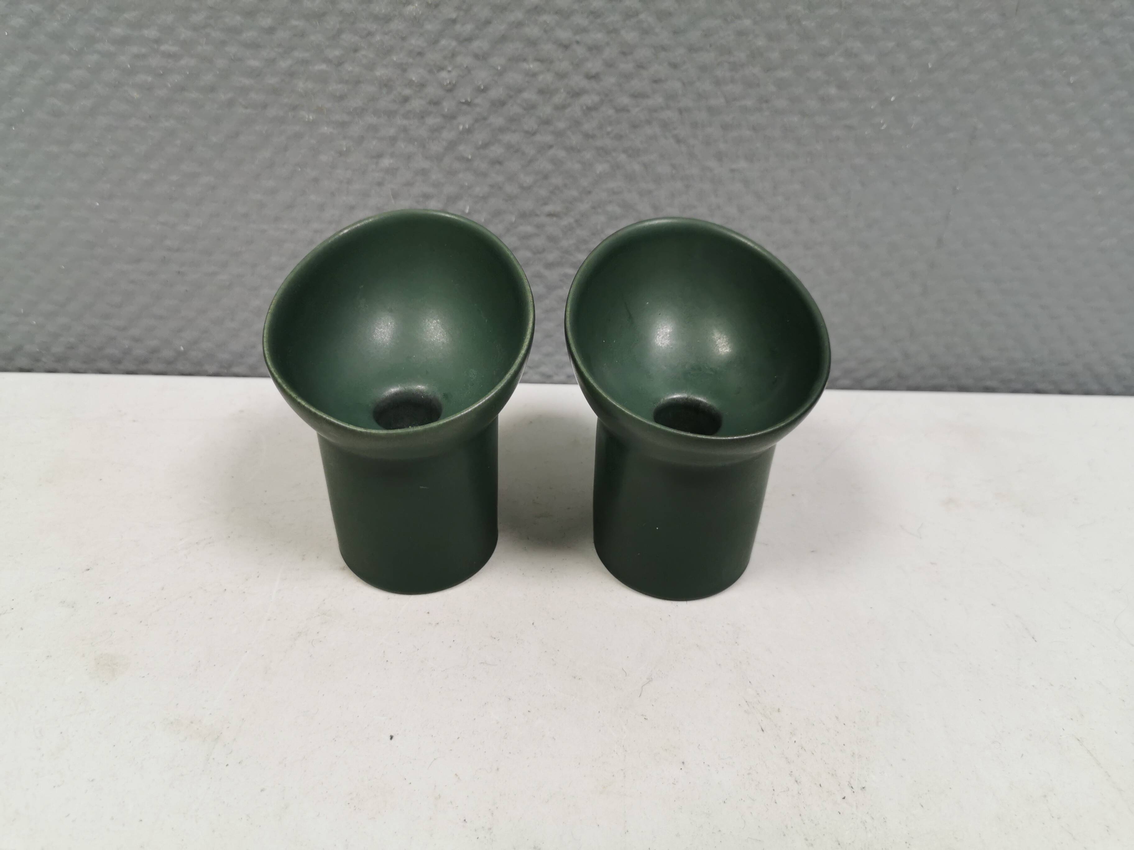 Two very rare Per Rehfeldt candlesticks model Åbo for Søholm Denmark 1991