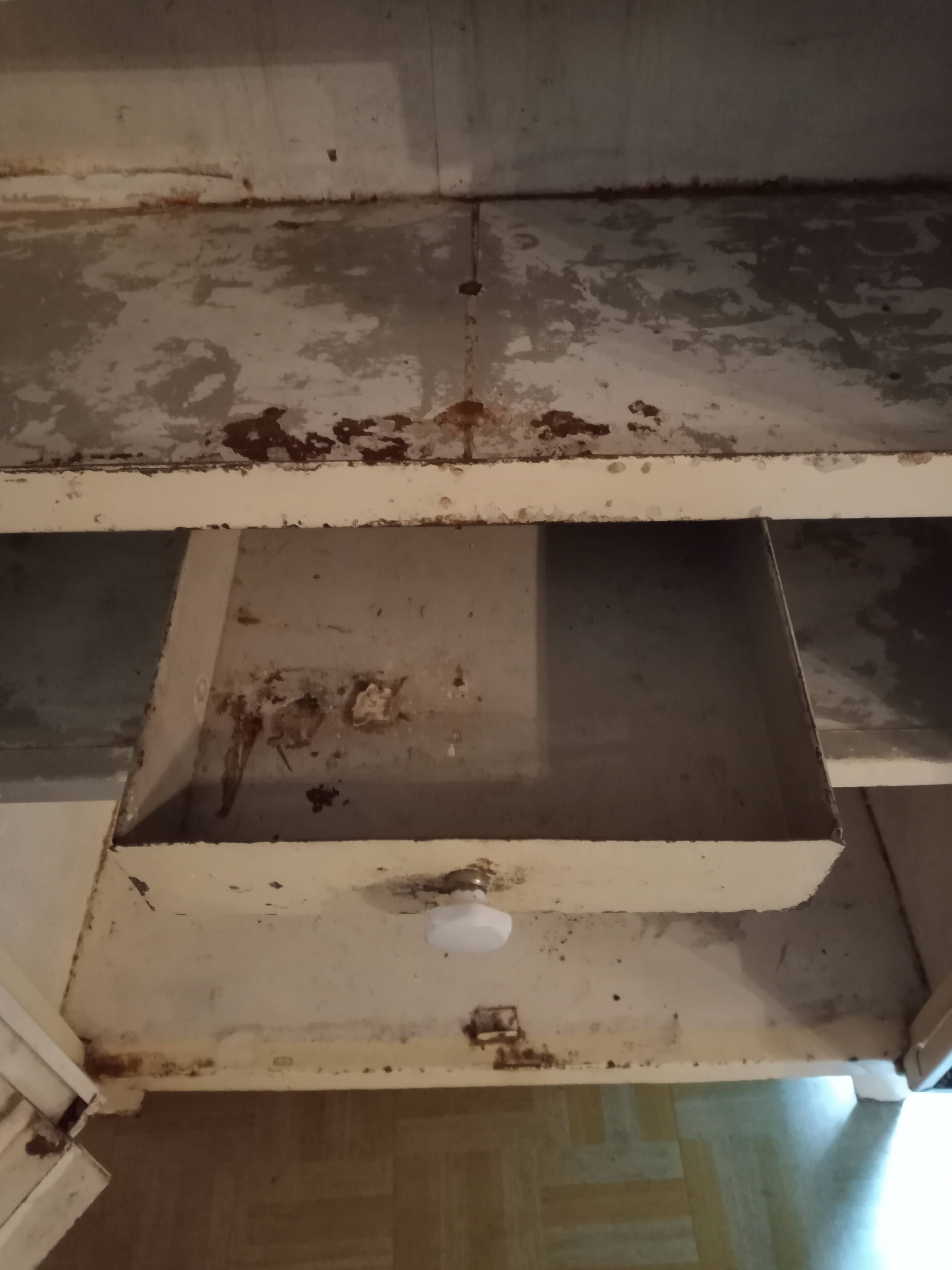 antique metal cabinet two doors