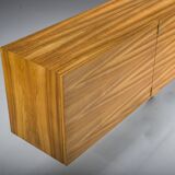 Vintage Floating Wall Sideboard in Walnut, 1960s