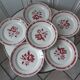 Set of 6 flat plates Badonviller years 20-30