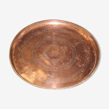 Former tray of the maghreb in copper