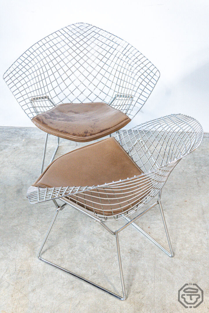 Knoll Bertoia Diamond armchairs