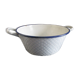 Old basin in blue/white enamelled sheet metal