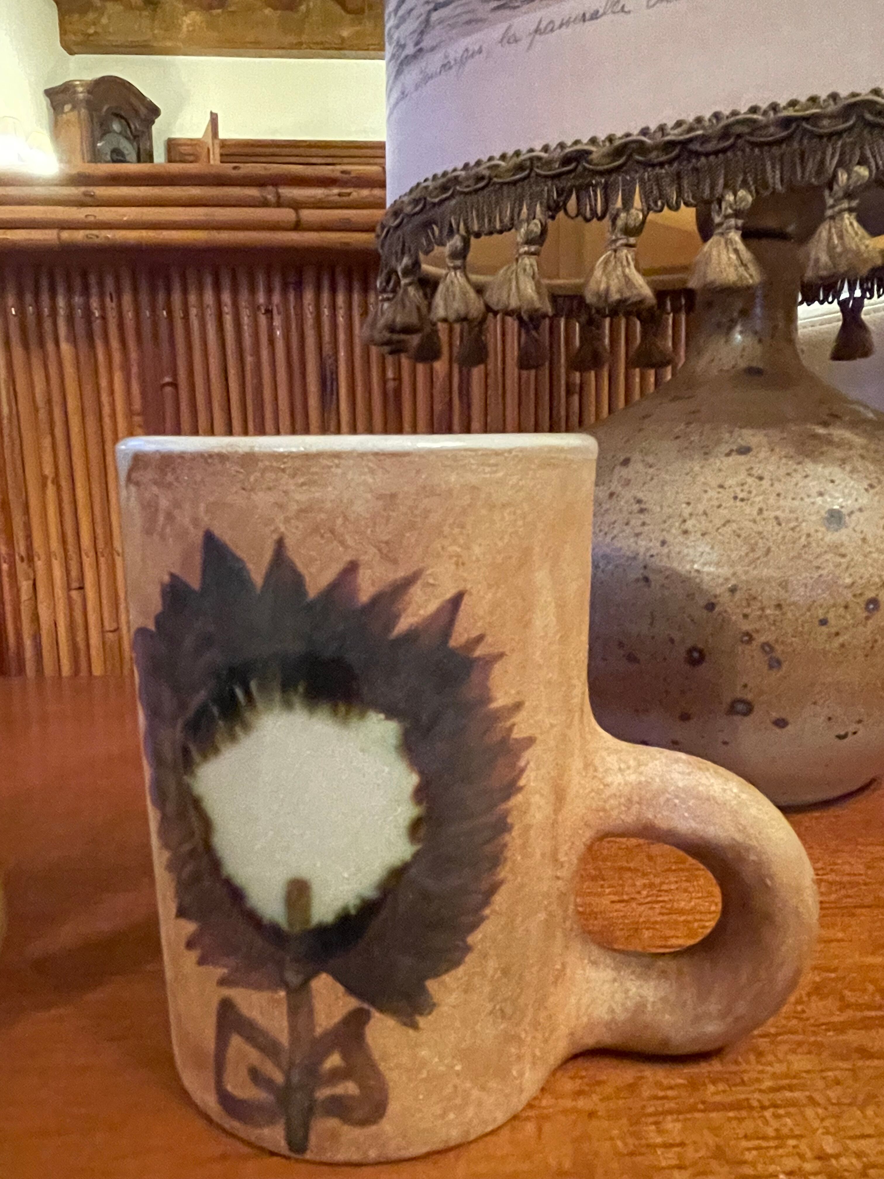 Mugs pottery La Colombe