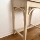 Antique school desk with inkwell