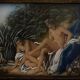 Hand-painted miniature Diane emerging from the bath after Boucher