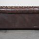 Dark-flamed english chesterfield 2.5-seater sofa/button seat