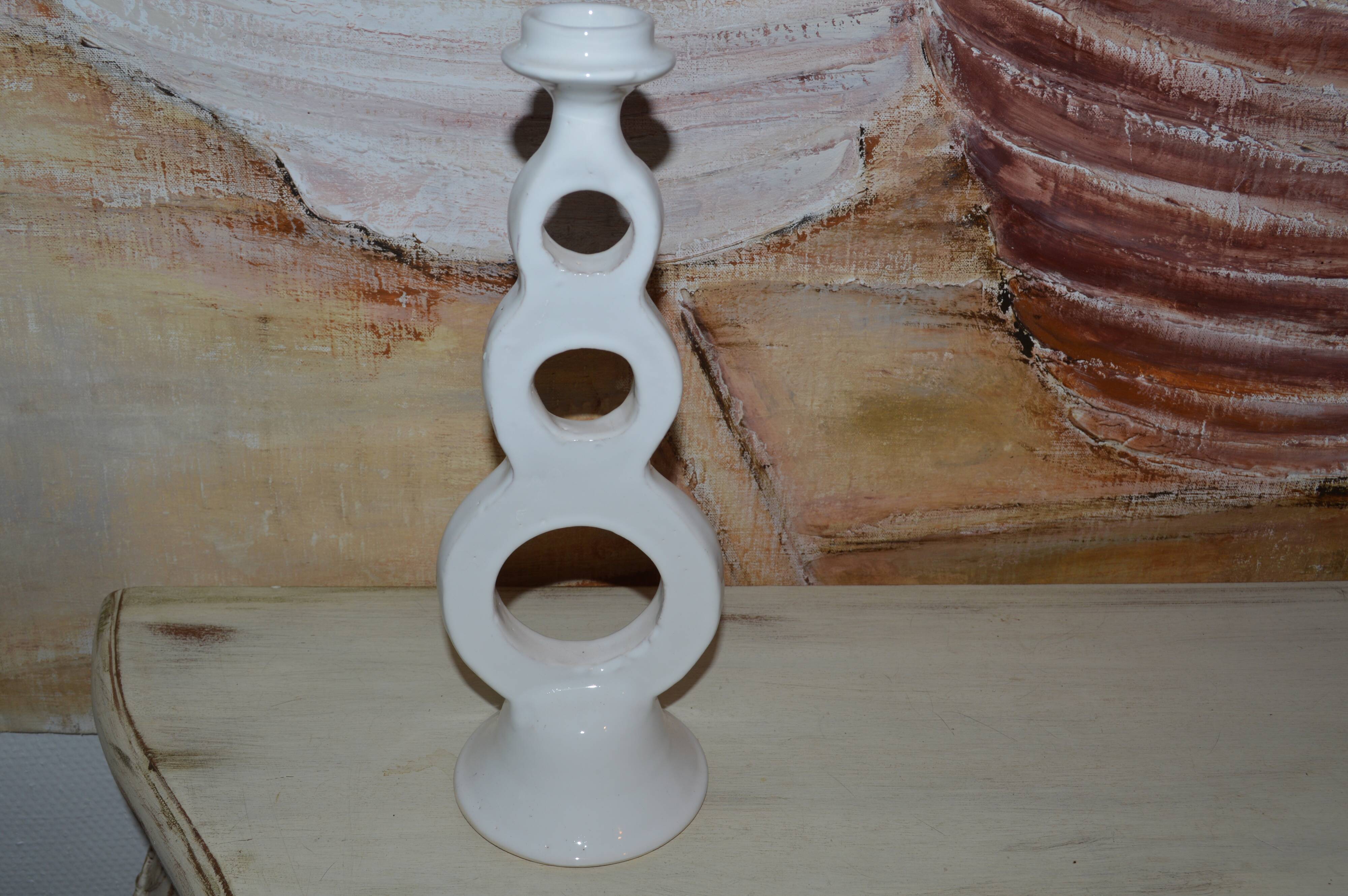 Tamegroute pottery candle holder