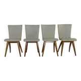 Set of four organic design dining chairs by G.J van Os