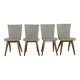 Set of four organic design dining chairs by G.J van Os