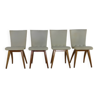 Set of four organic design dining chairs by G.J van Os