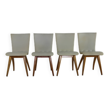 Set of four organic design dining chairs by G.J van Os
