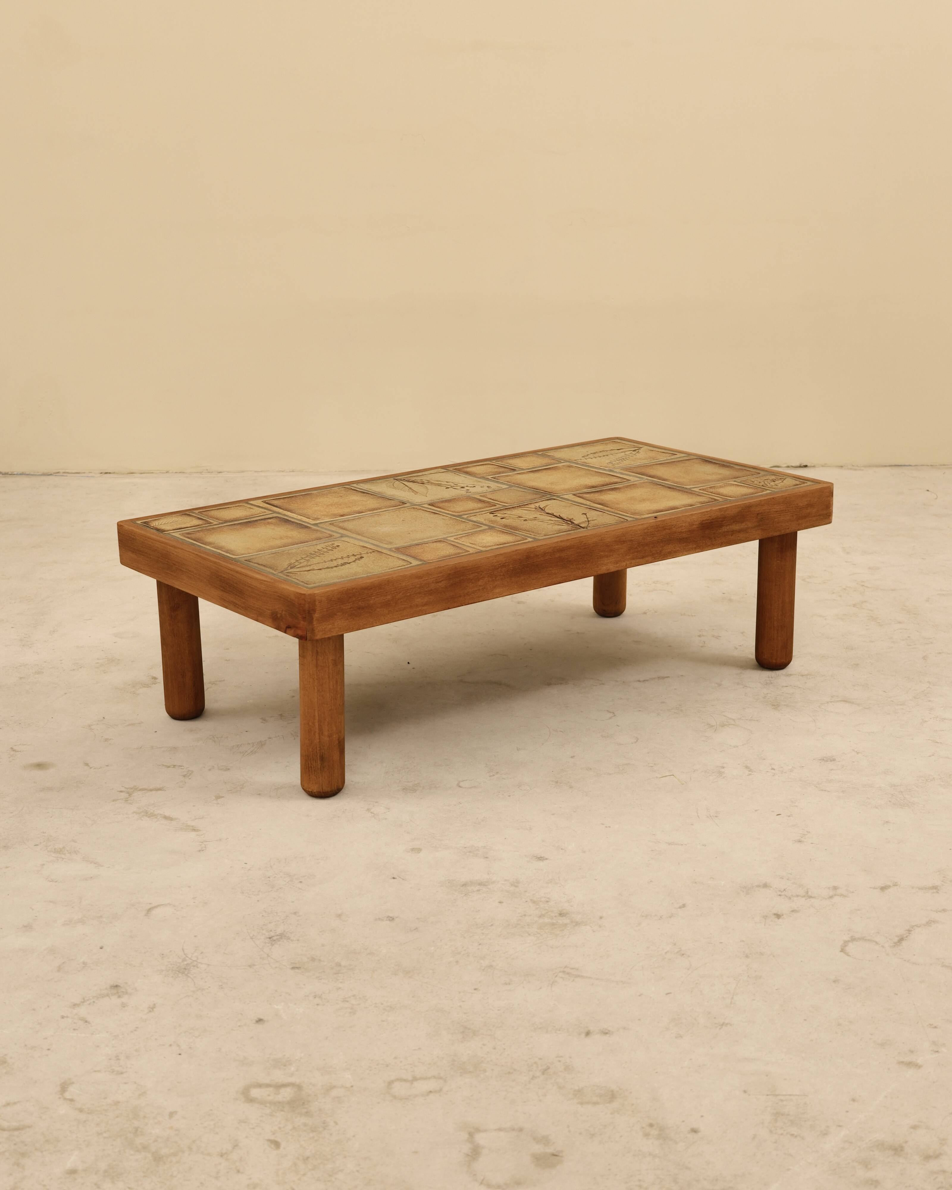 Table basse en céramique, Vallauris, France, 1970's