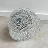 Round glass ceiling lamp / hardwire wall lamp