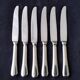 6 Silver-plated and Stainless Steel Table Knives Jean Couzon 24 cm