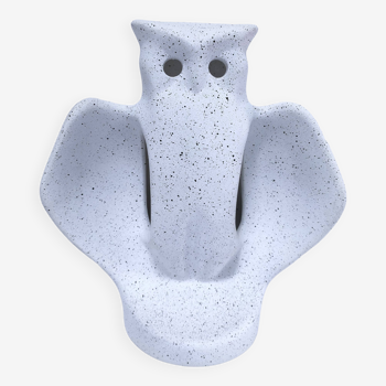 Zoomorphic ceramic owl lamp from the 80s