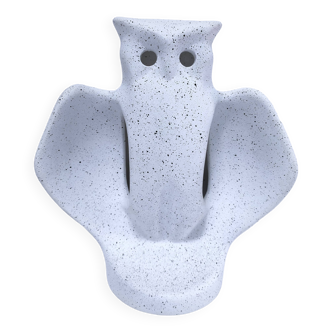 Zoomorphic ceramic owl lamp from the 80s