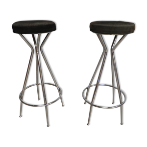 Paire de tabourets design années
