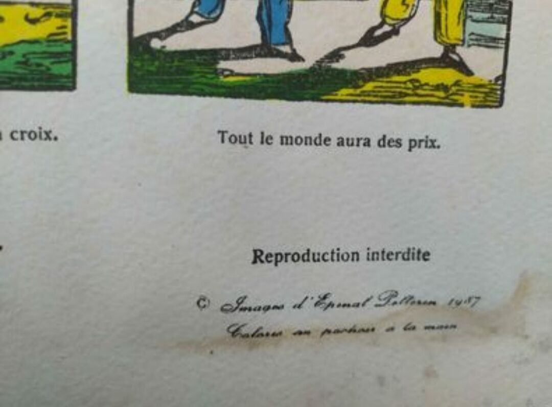 Epinal image reforms of gentlemen schoolchildren