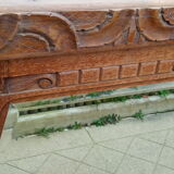 Art-Deco trumeau mirror in oak 79×124 cm