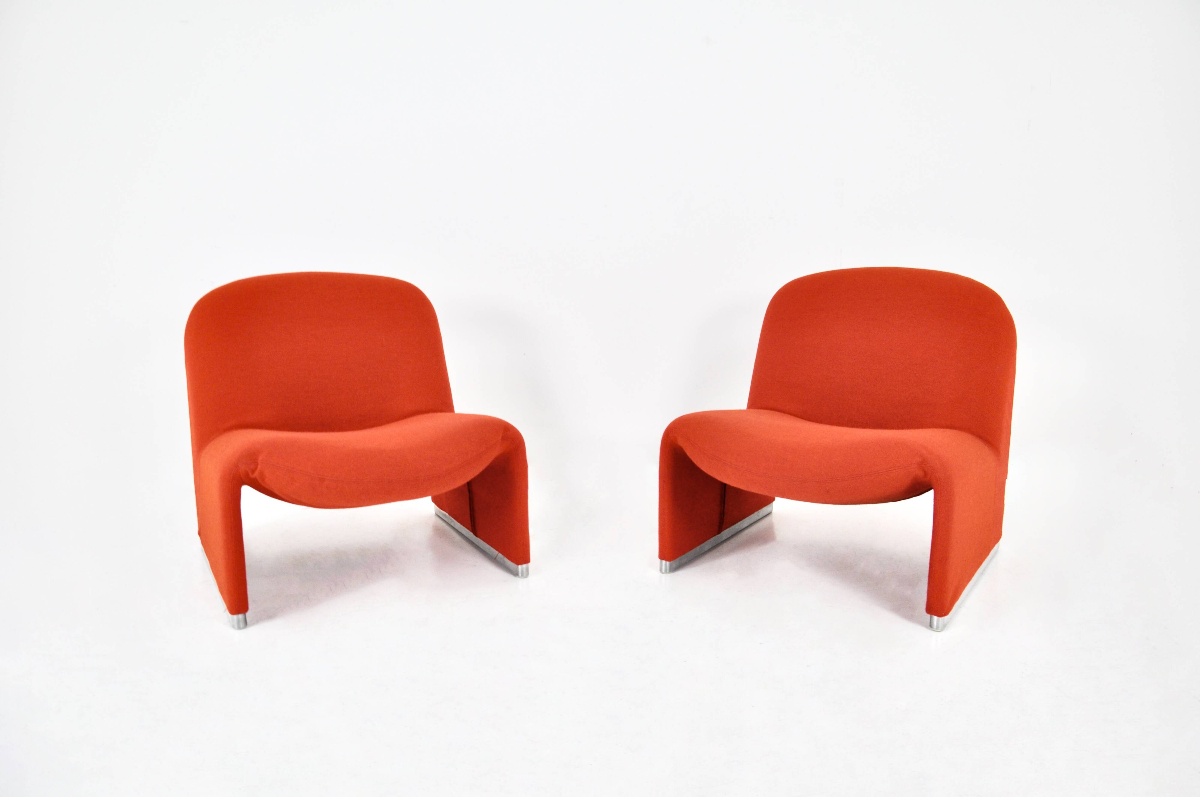 Set of 2 Alky armchairs by Giancarlo Piretti for Anonima Castelli, 1970s