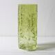 Scandinavian Lime Glass Vase / Rune Strand for Sea Kosta Glasbruk / 1970s