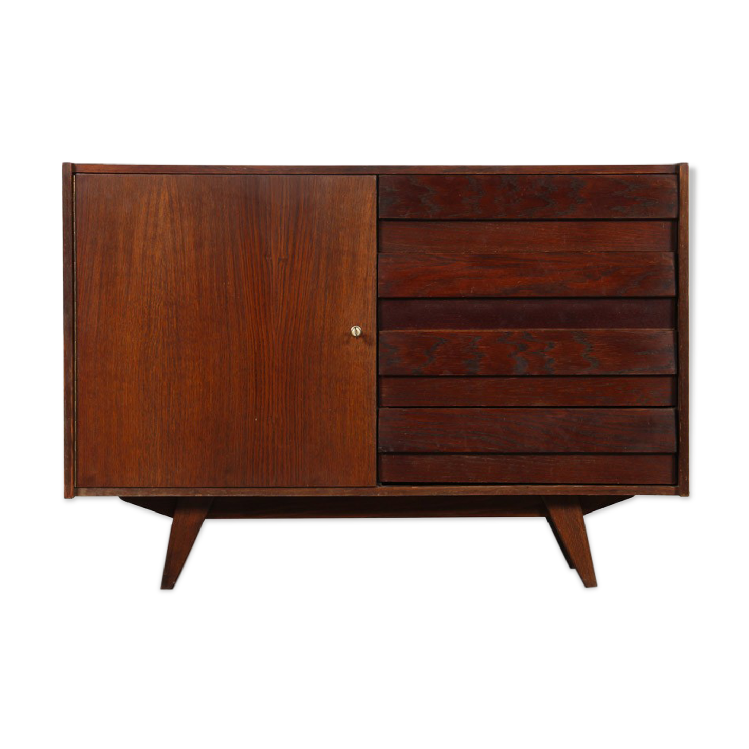 Buffet in stained oak model U-458 by Jiri Jiroutek, 1960