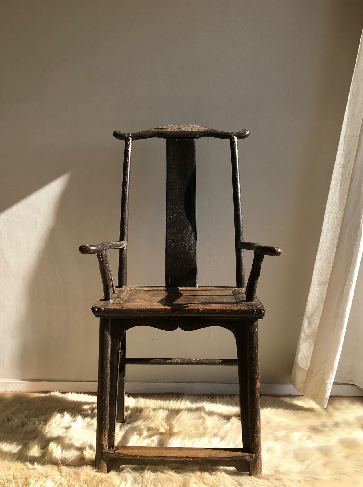 Fauteuil de dignitaire chinois XIXe