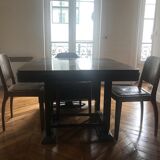 Ensemble table et 4 chaises art deco