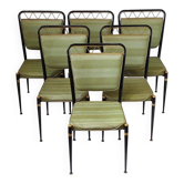 Set of 6 vintage 1950 chairs