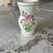 Old small faience vase Lunéville K&G lamp post decoration 13
