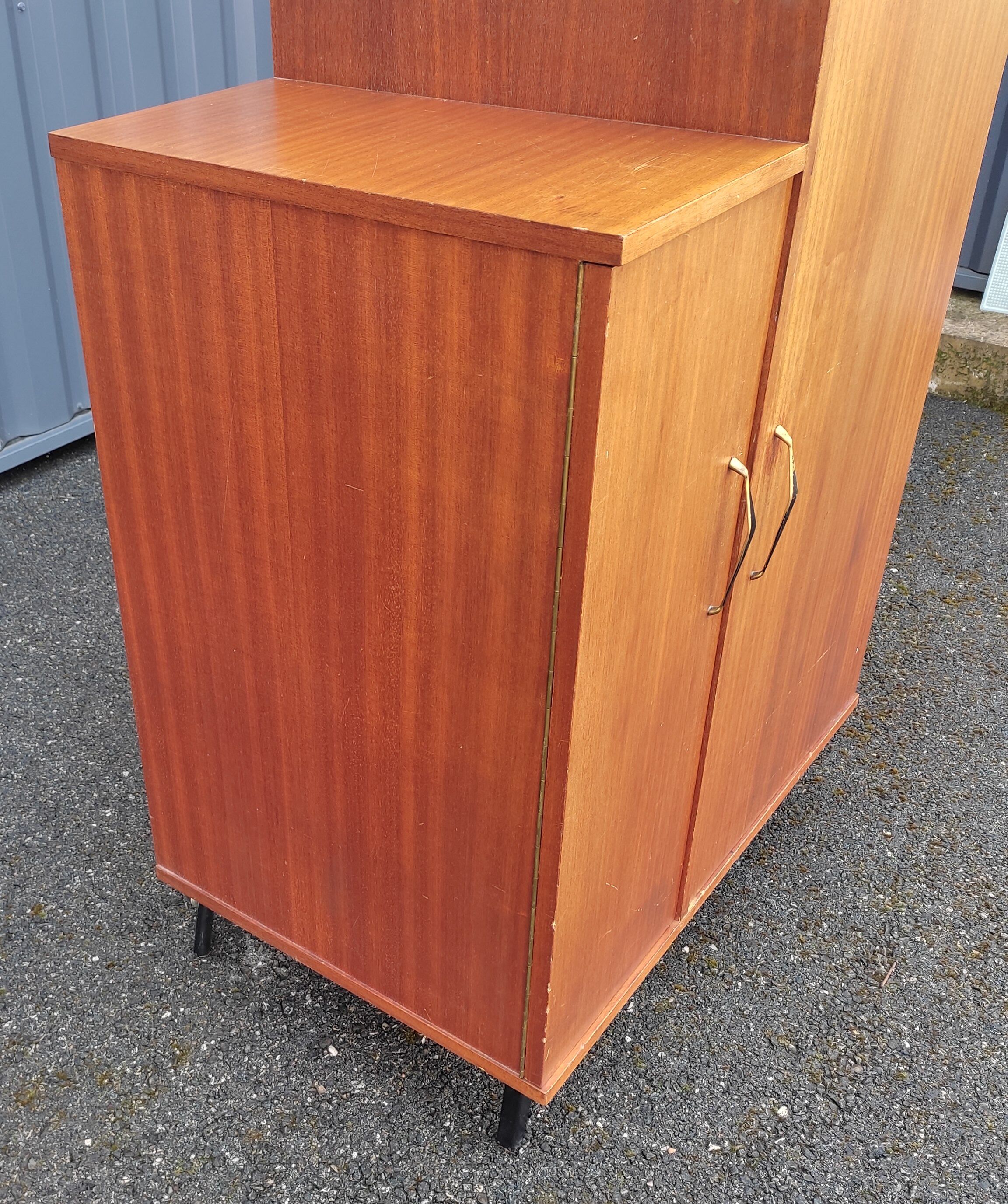 Vintage bar fridge cabinet